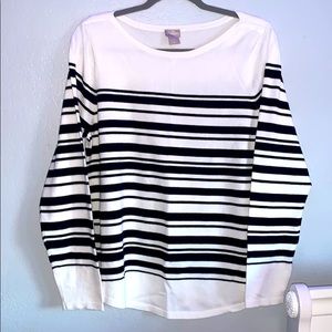 Long sleeve striped blouse